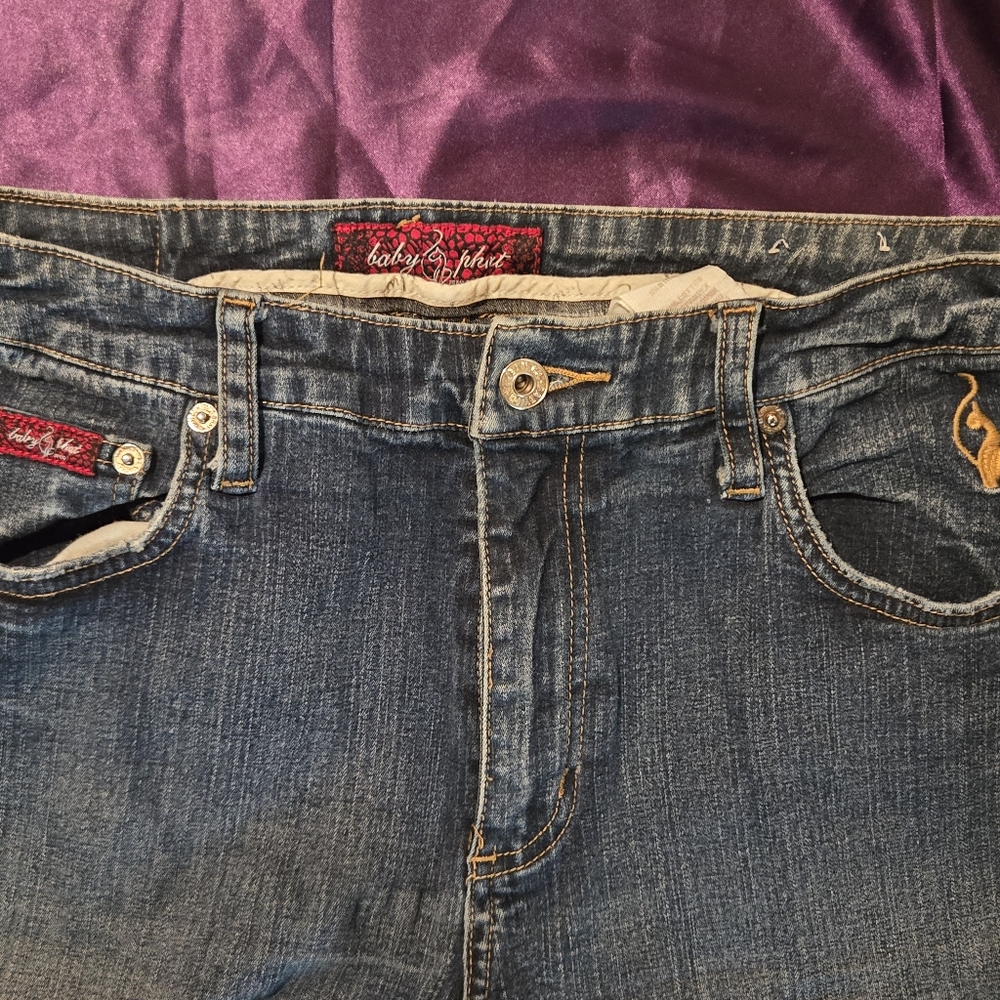 Baby Phat Blue Jeans with Gold Accents - Picture 5 of 5